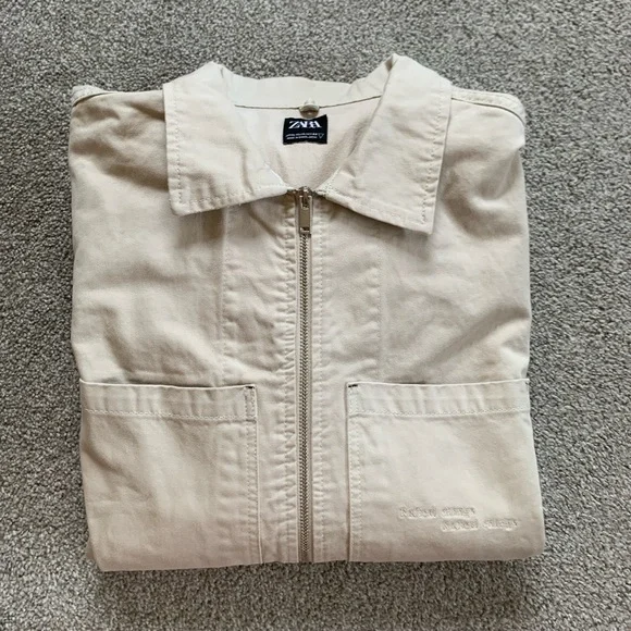Zara Men’s Cream Fall/Spring Jacket